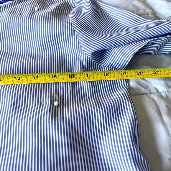 Apt. 9 Embellished Bell Sleeve Blue & White Stripe with Pearls Small - Picture 13 of 15